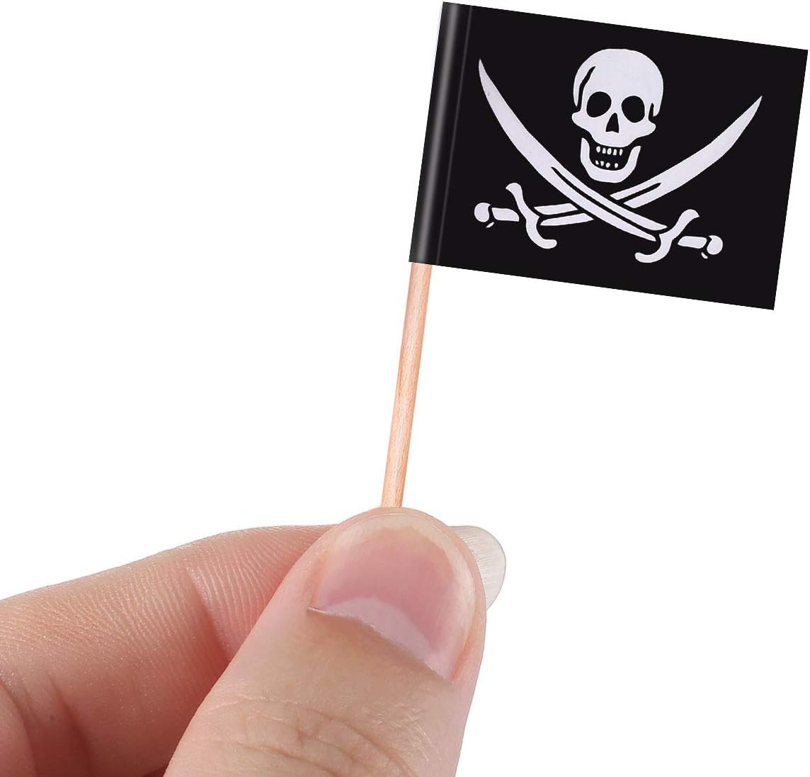 Blulu Pirate Cocktail Toothpick Flags 100 Pieces