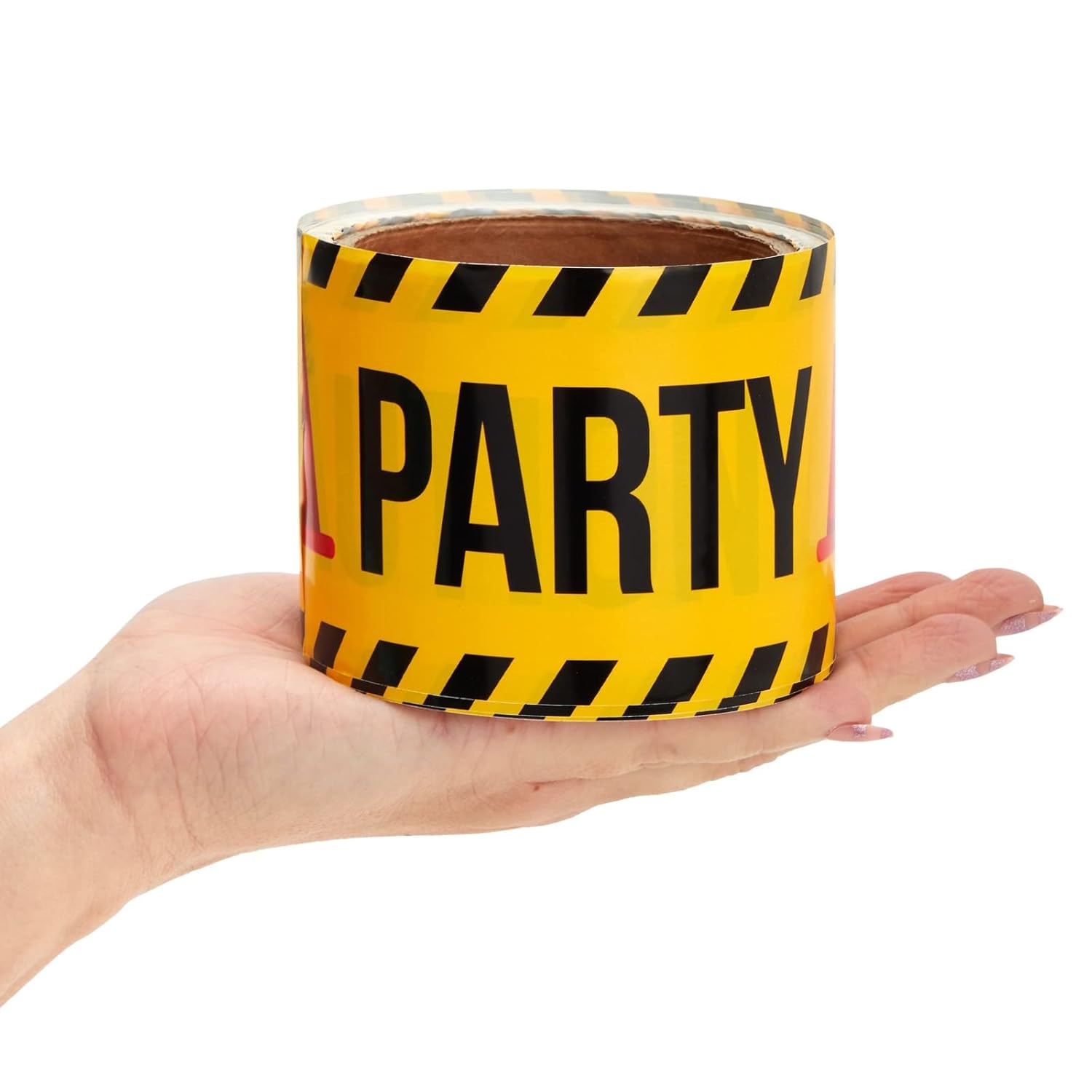 BLUE PANDA 3 Pack Birthday Caution Tape Rolls - 100ft Length 3in Width