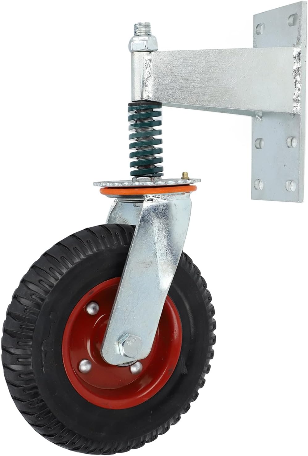 Fabater 8 Inch Heavy Duty Gate Caster Wheels with Hardware Red