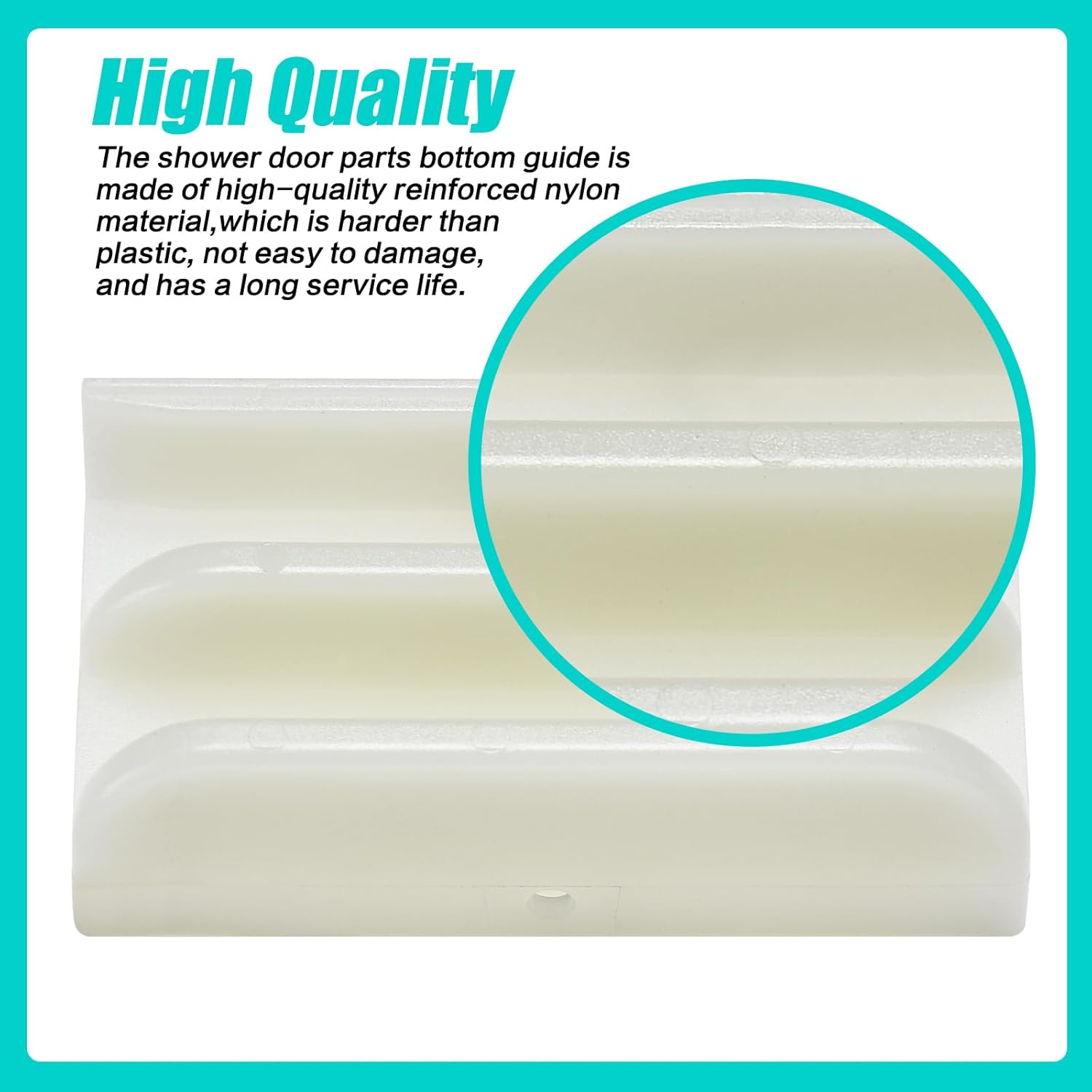 M6219 Sliding Shower Door Plastic Guide Rail 12 in Channel