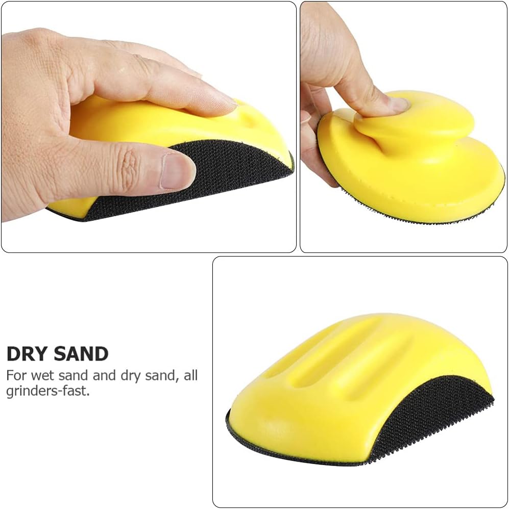 Baluue 2PCS Yellow Sanding Backing Pad with Hook and Loop