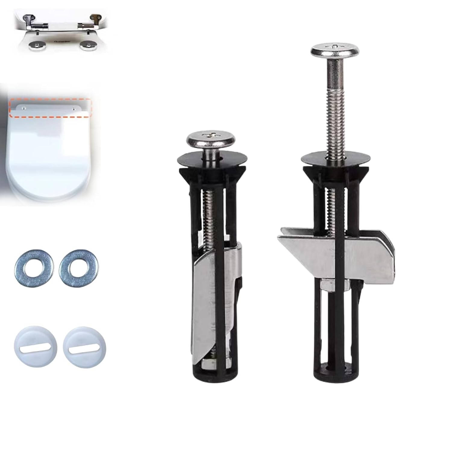 ANGINORLD Universal Toilet Seat Bolt Kit