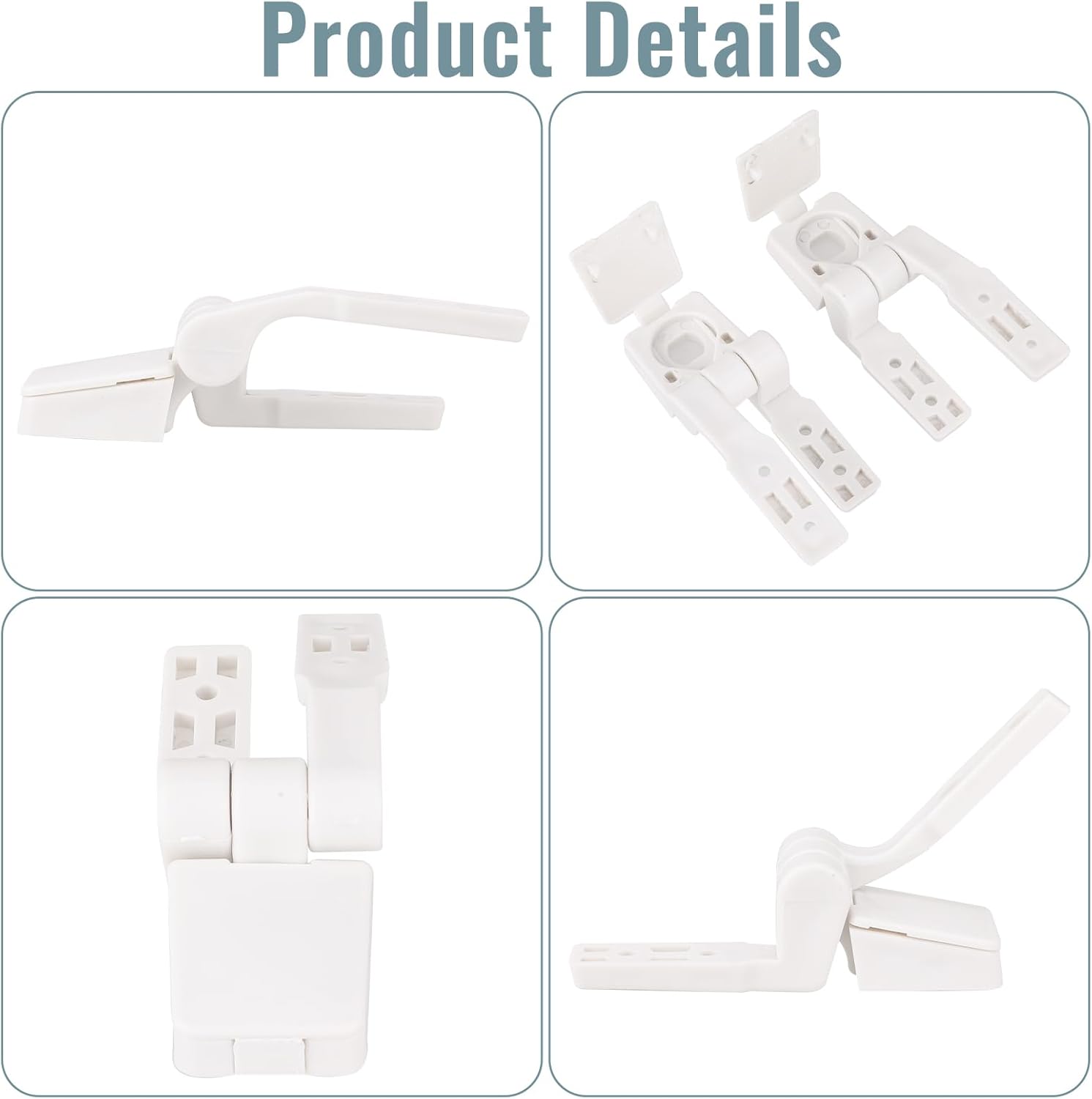 Hariendny 2 Pack Toilet Seat Hinge Replacement Kit