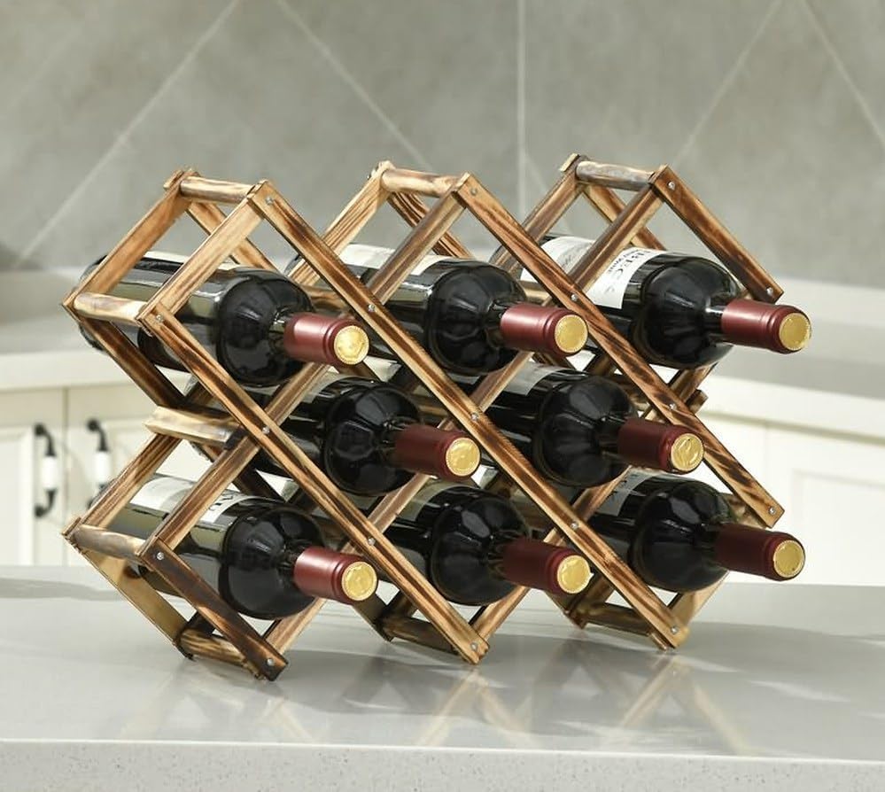 LoongZDD Foldable Wine Rack Organizer 1