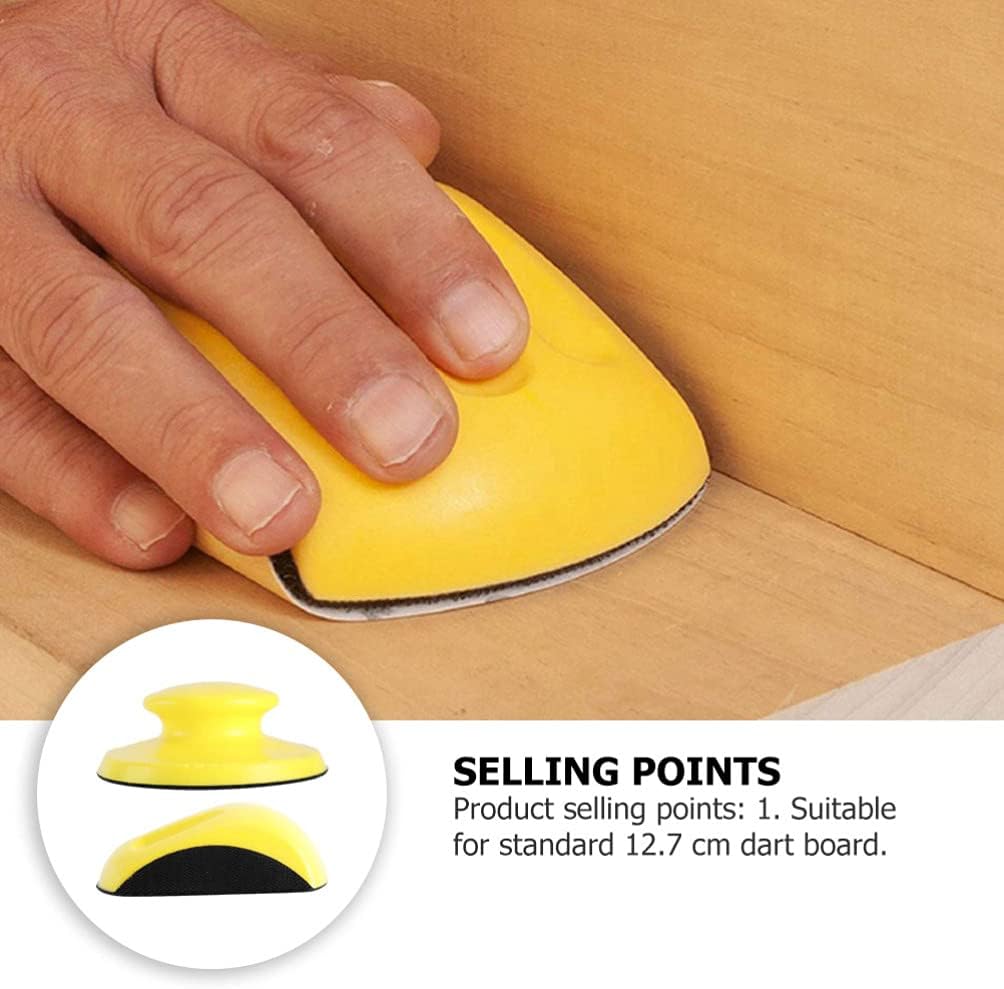 Baluue 2PCS Yellow Sanding Backing Pad with Hook and Loop