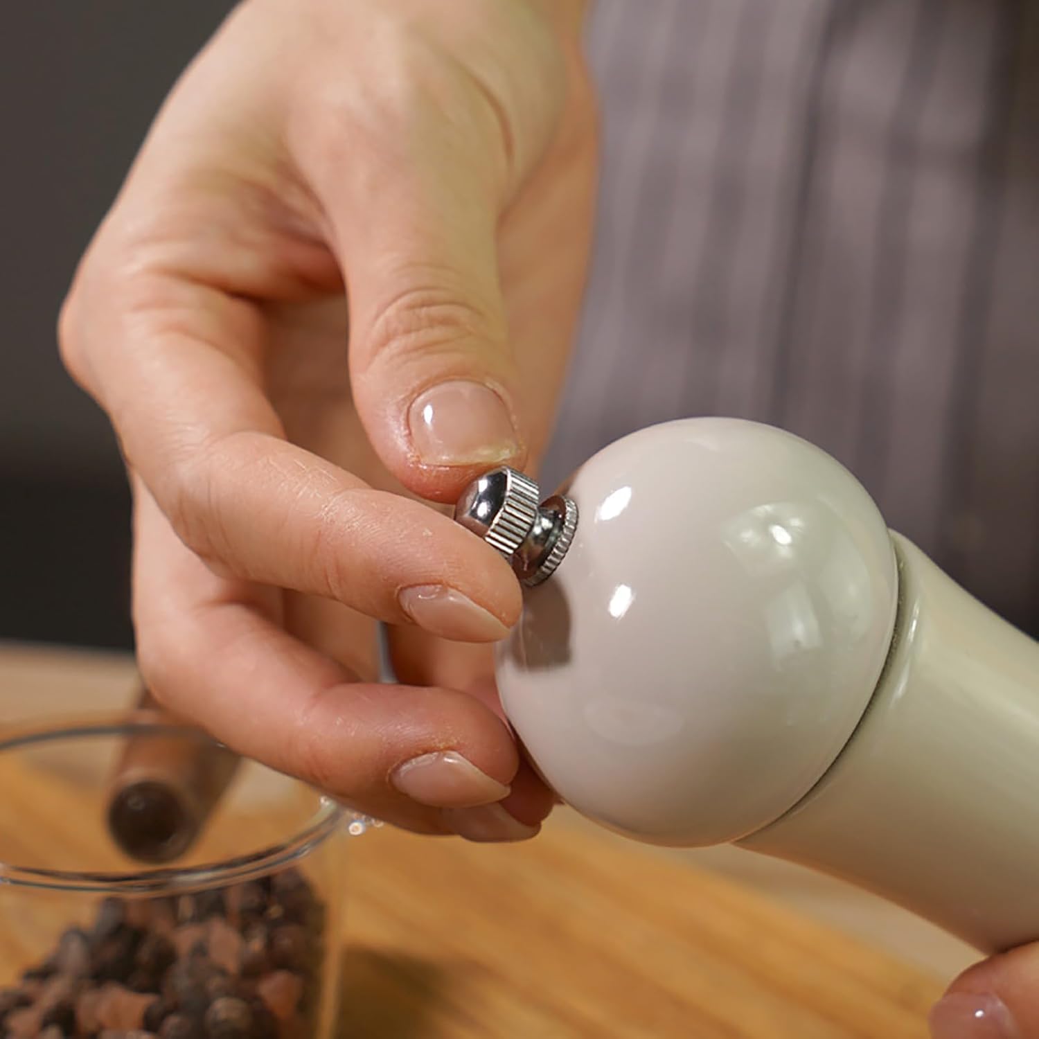 Premium Ceramic Salt Pepper Shaker Set of 2