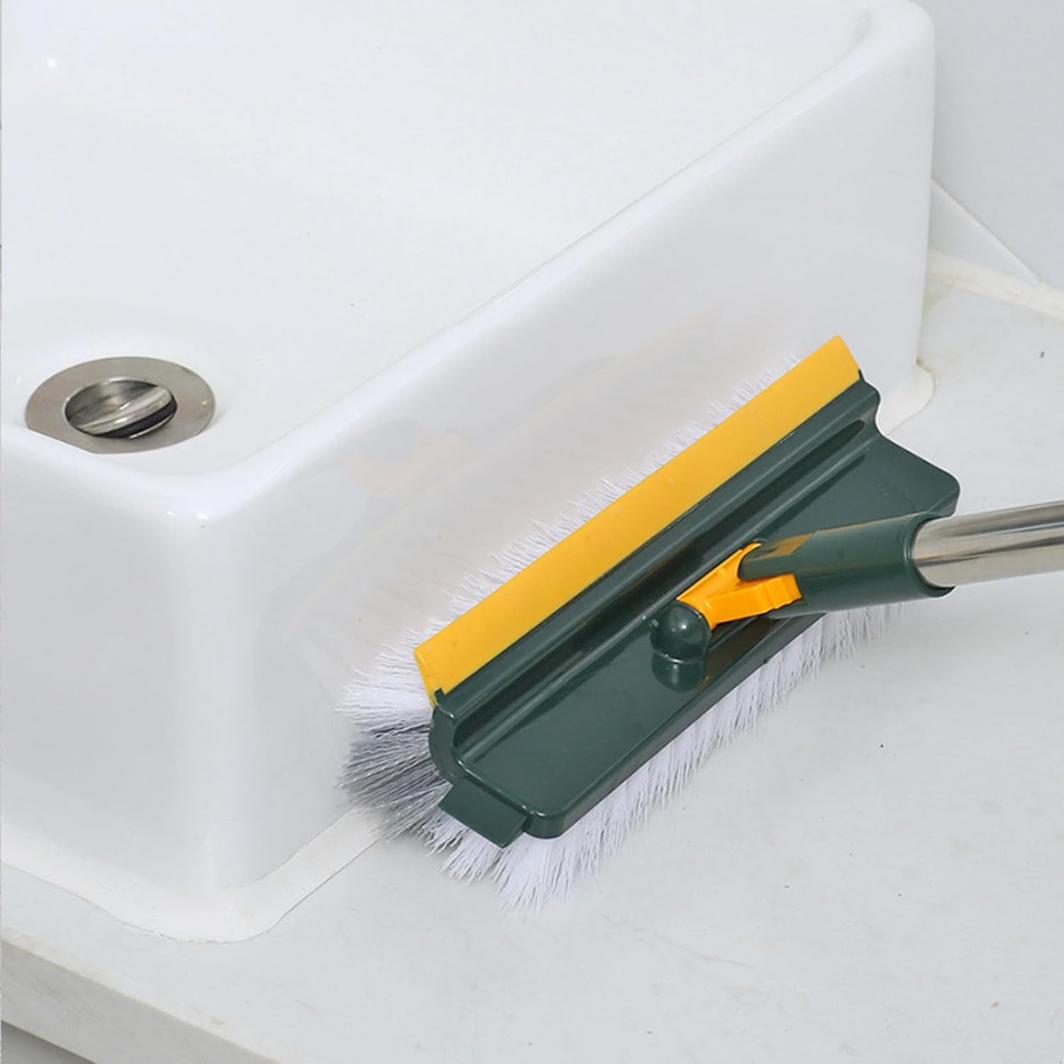 Lovskoo 2 in 1 V-Shape Scrub Brush with Long Handle