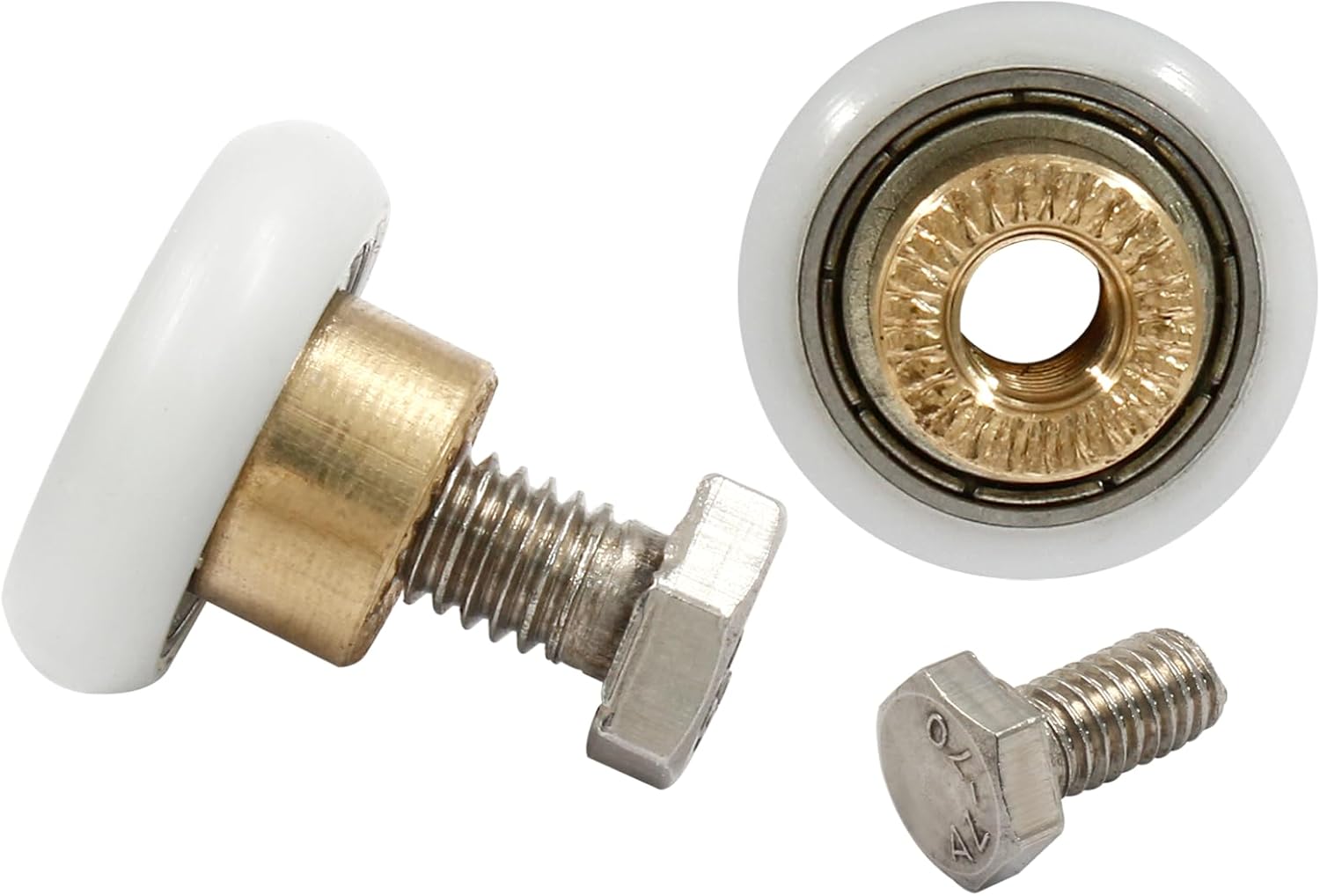 8 Pcs 20mm Shower Door Wheels Rollers Runners with Box
