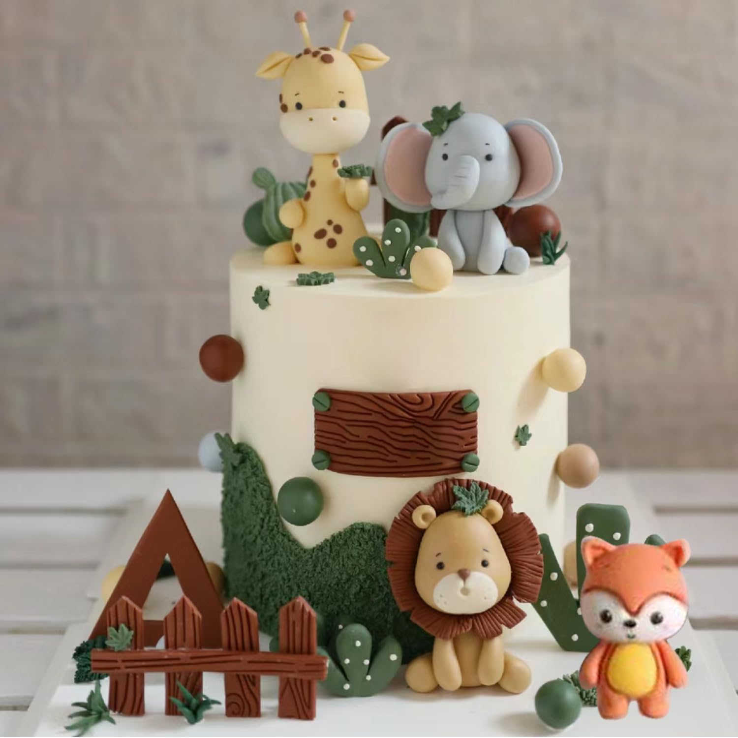 Zoo Animals Silicone Fondant Mold for Cake Decor