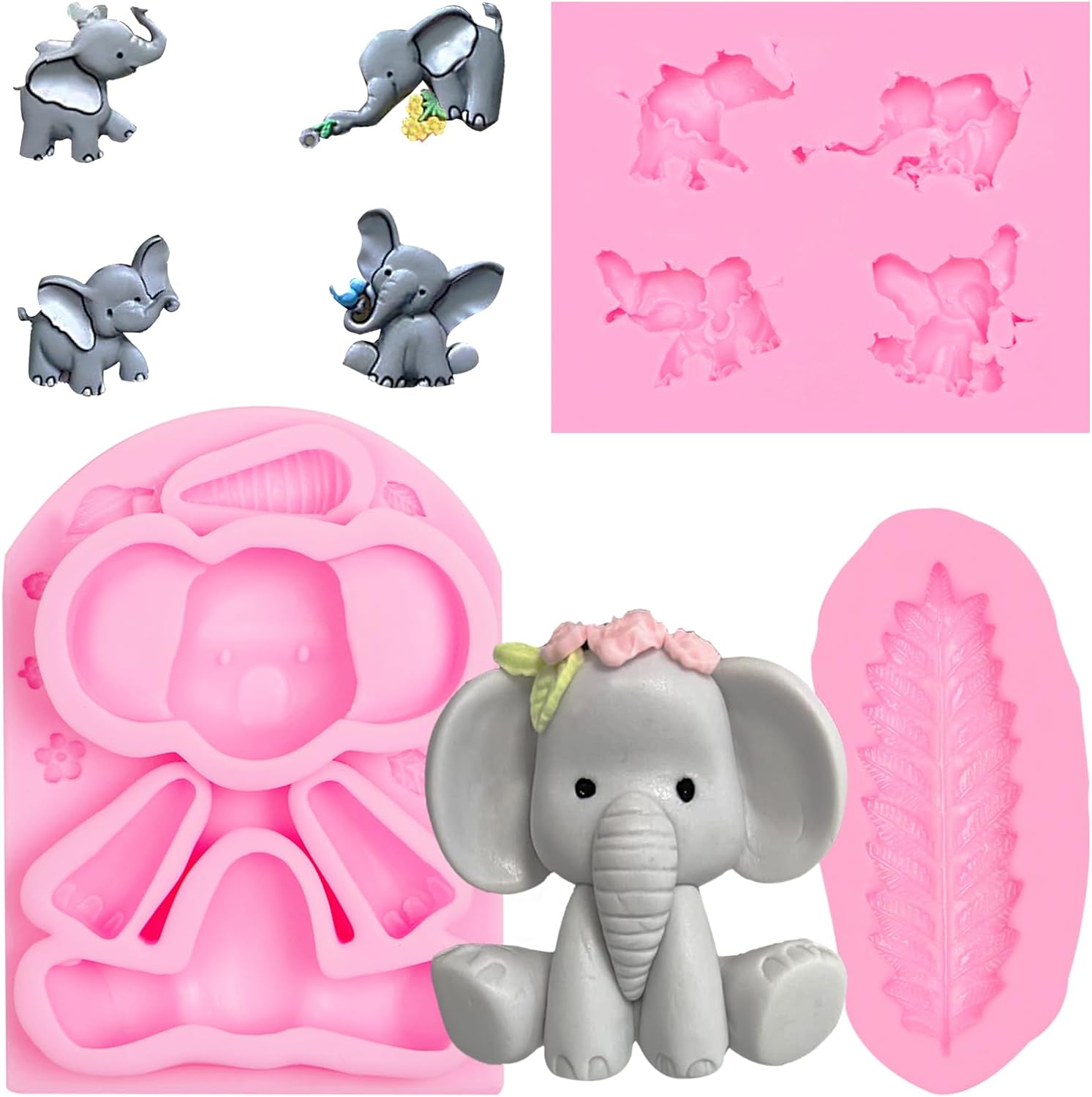Muyulin Elephant Chocolate Mold Set 1
