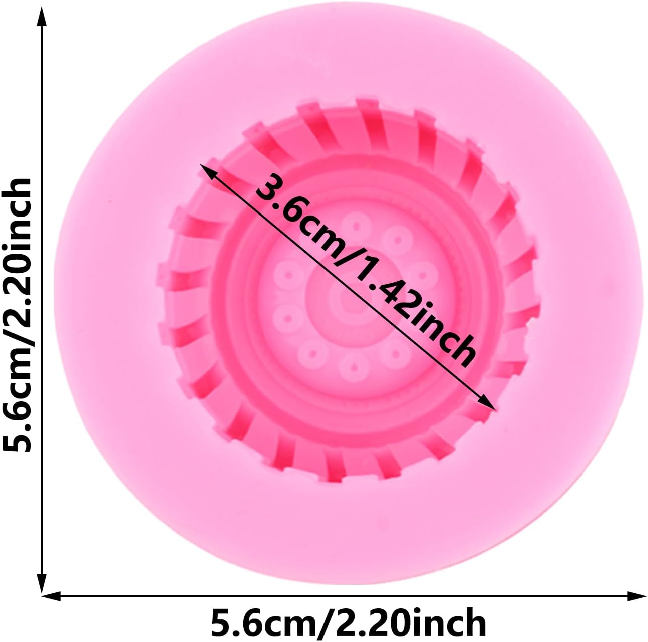 3D Tire Silicone Fondant Mold for Cake Decoration