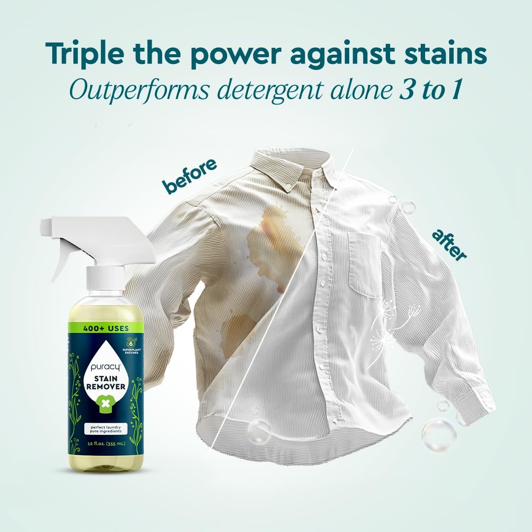 Puracy Stain Remover Spray - 12 oz Unscented