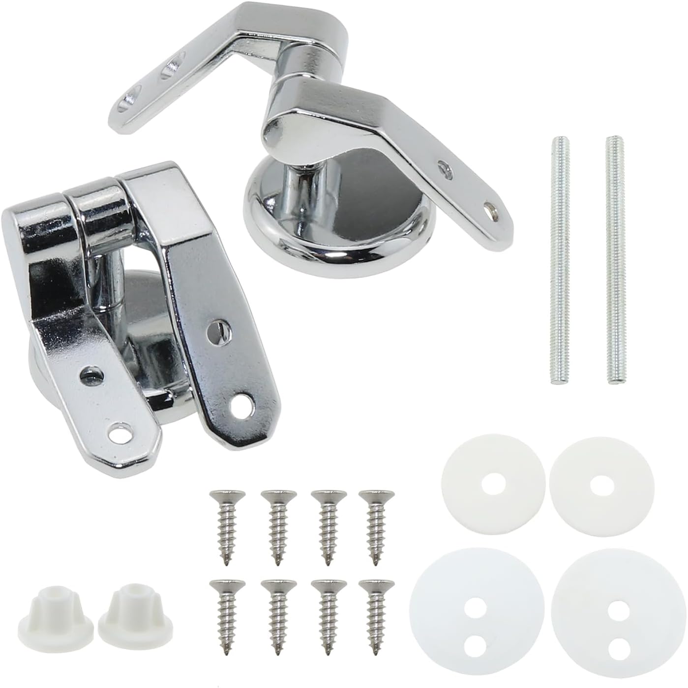 DGZZI Toilet Seat Hinges Zinc Alloy Adjustable Chrome