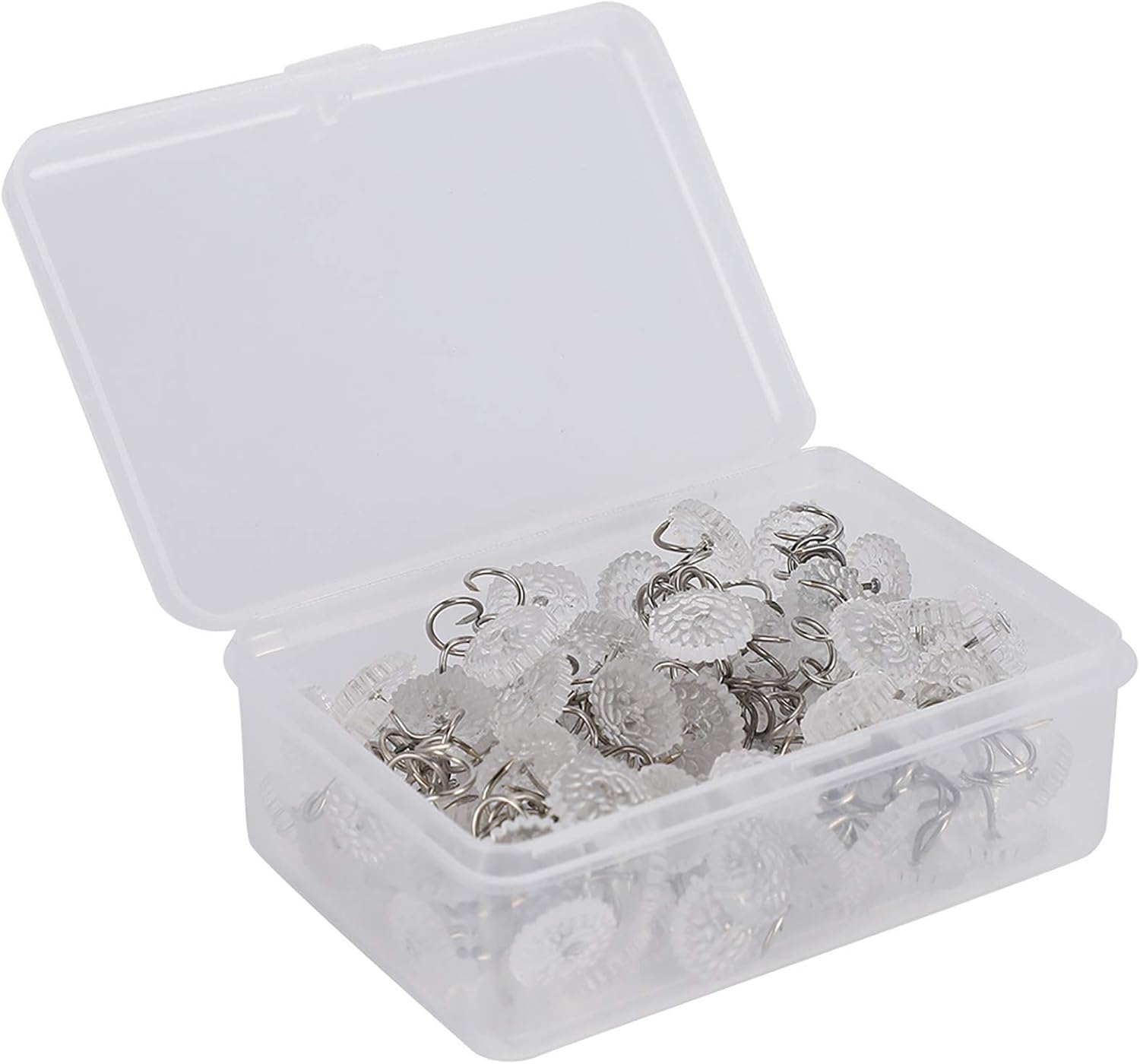 100 PCS Twist Pins with Clear Heads for Upholstery