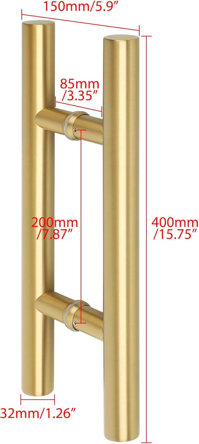 Alise 16 Inch Gold Shower Door Handle LS7040Y-G