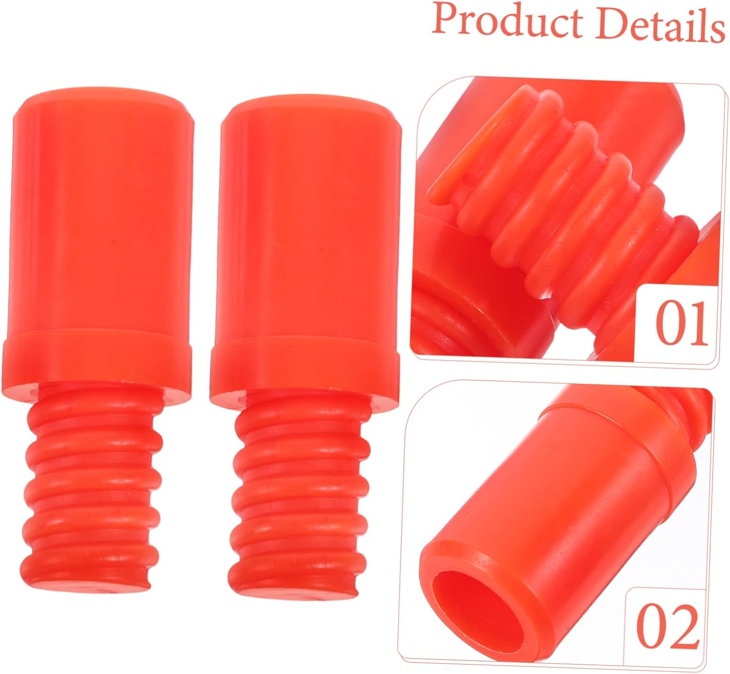2PCS Threaded Tip Adapter for Broom and Mop Handles