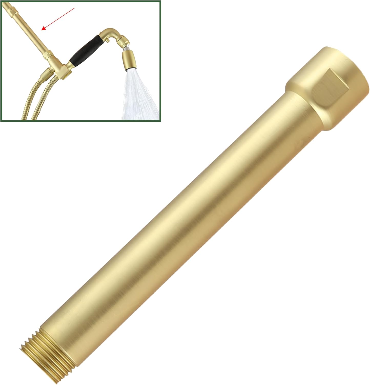High Sierra E-Z REACH Shower Arm Extension - Brushed Gold