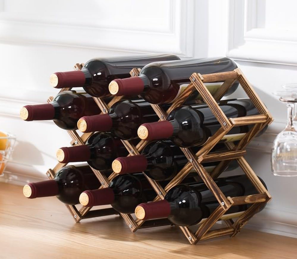 LoongZDD Foldable Wine Rack Organizer 1