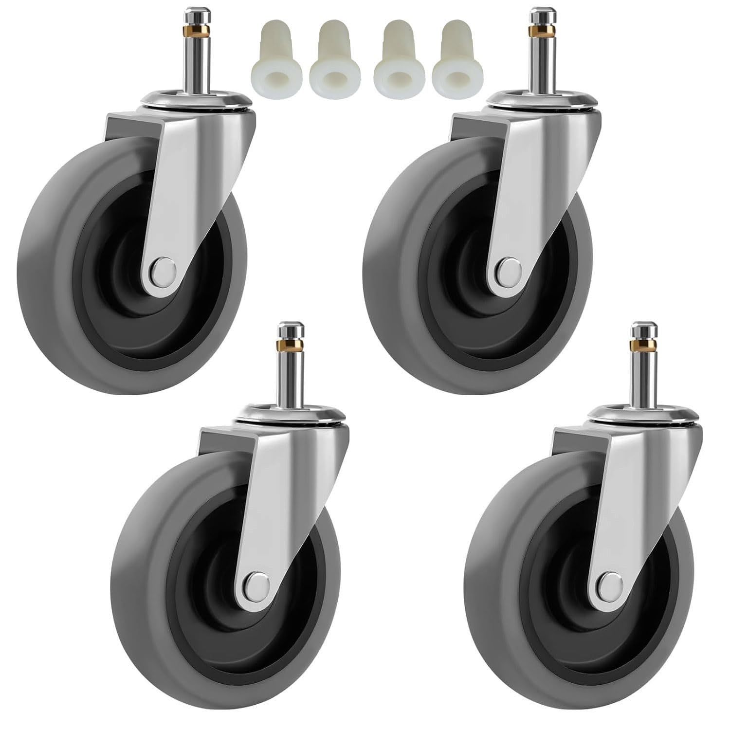 4-Inch Swivel Stem Casters for Rubbermaid Mop Bucket