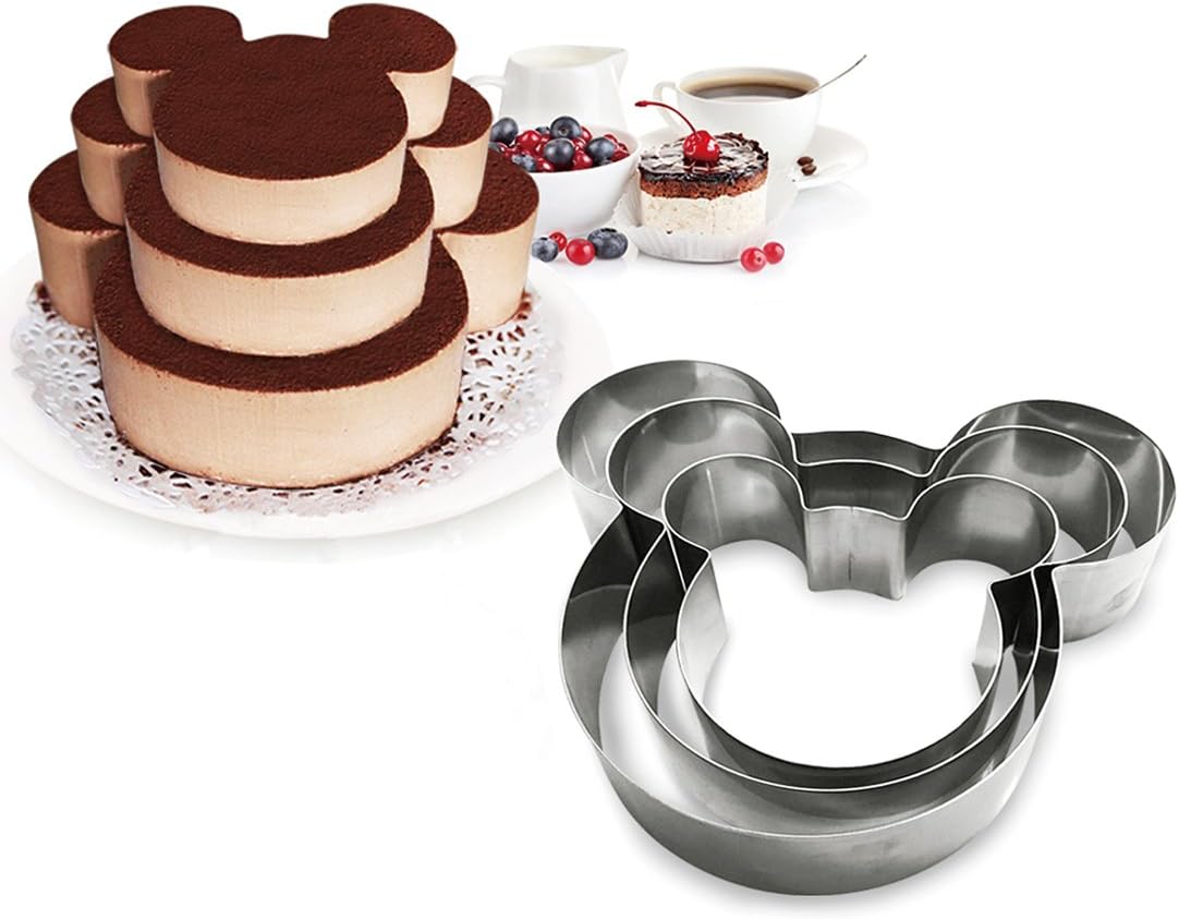 Funwhale 3 Tier Mouse Baking Pans Set