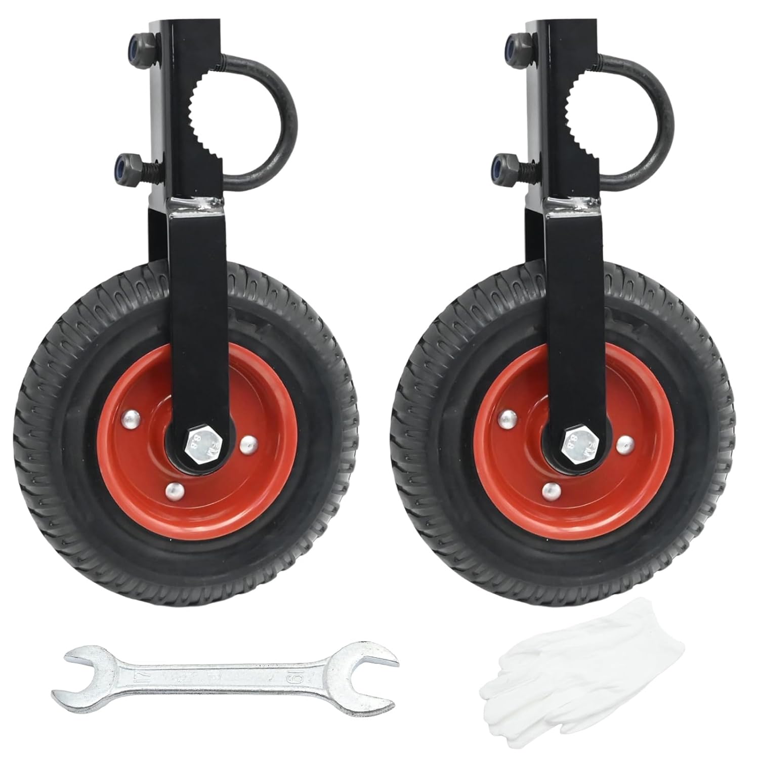 2Pcs 8 Heavy Duty Gate Wheel with 400lb Capacity