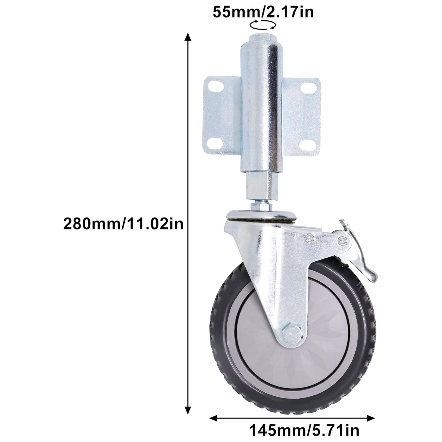 BENLIUDH Heavy Duty Gate Wheel 200 Lbs 5 Inch