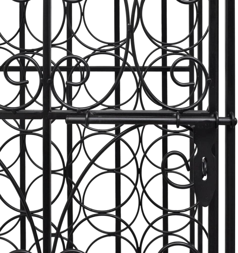 BIGBARLEY 28-Bottle Metal Wine Rack Cabinet