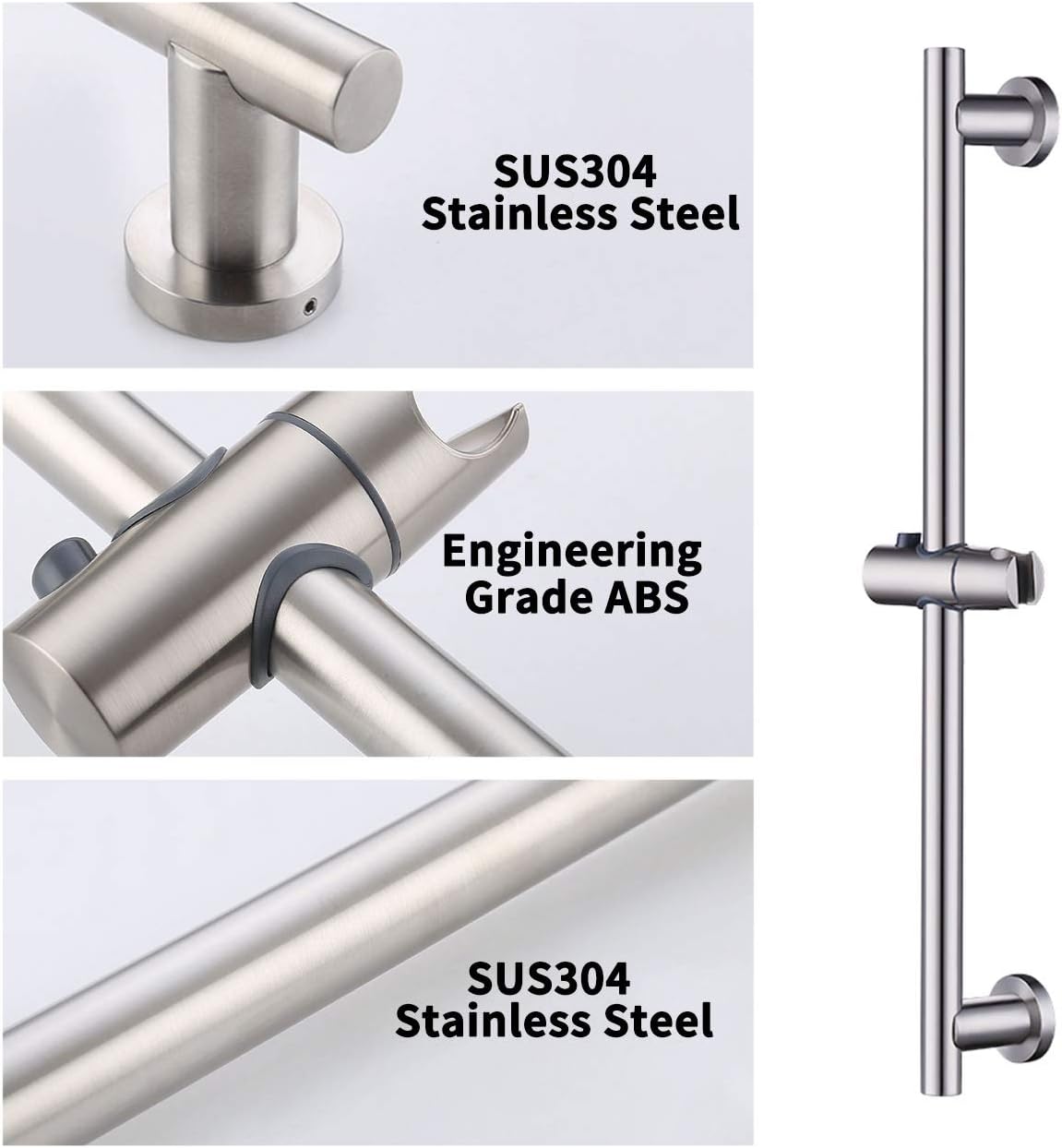KES Shower Slide Bar with Adjustable Handheld Holder