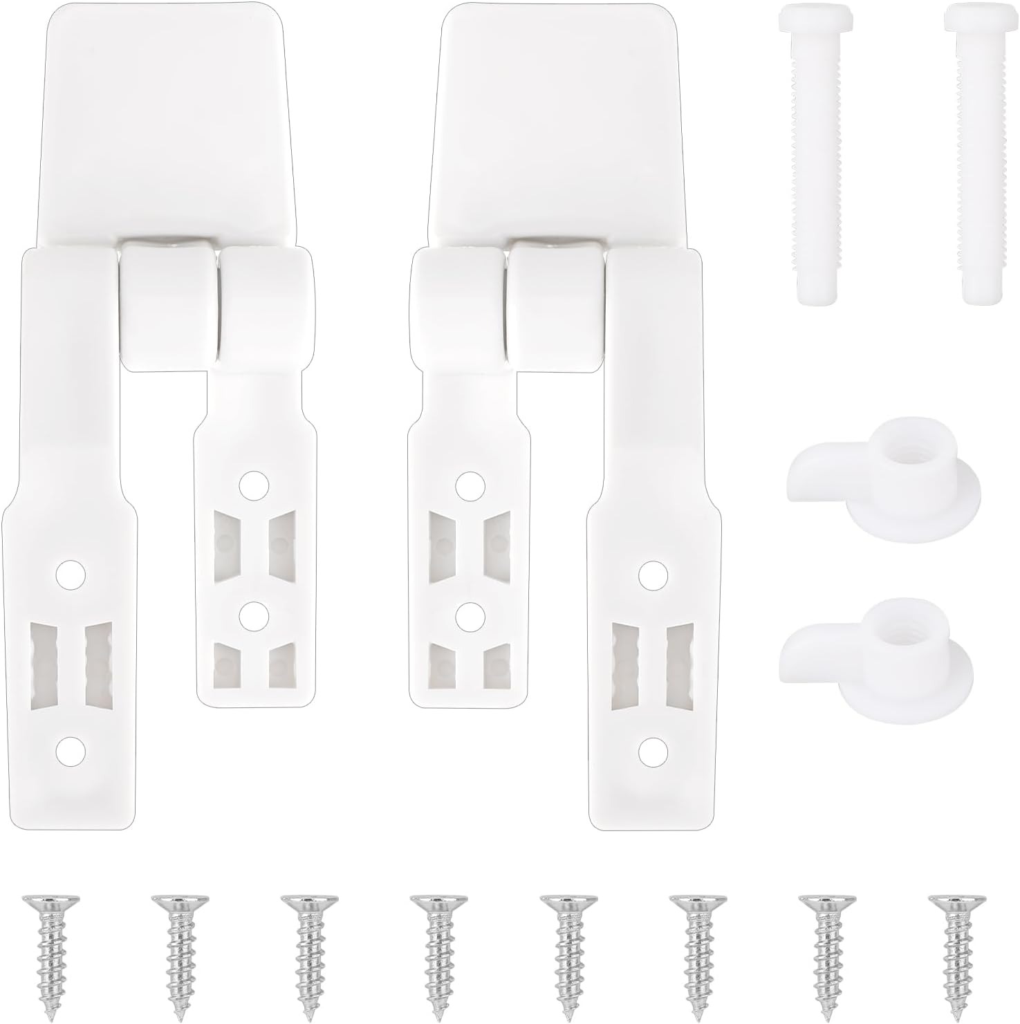 Hariendny 2 Pack Toilet Seat Hinge Replacement Kit