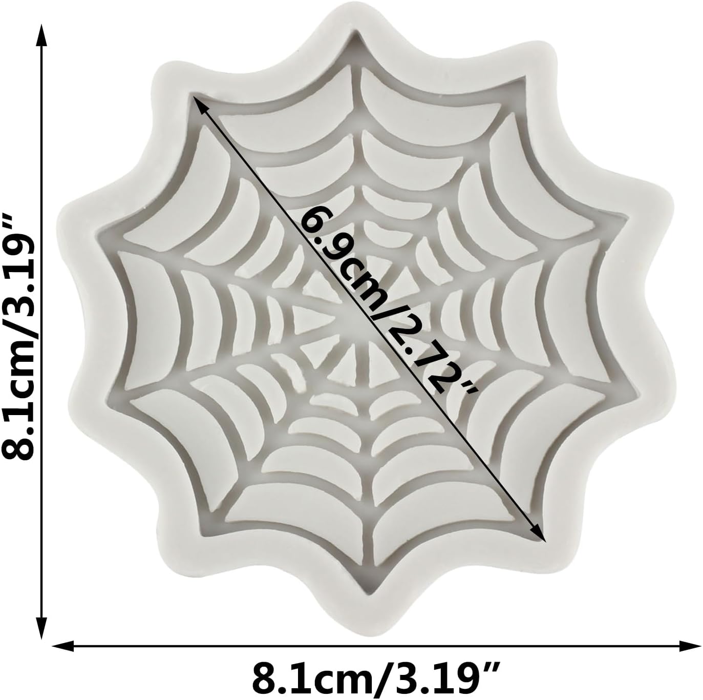 Halloween Spider Web Fondant Silicone Mold
