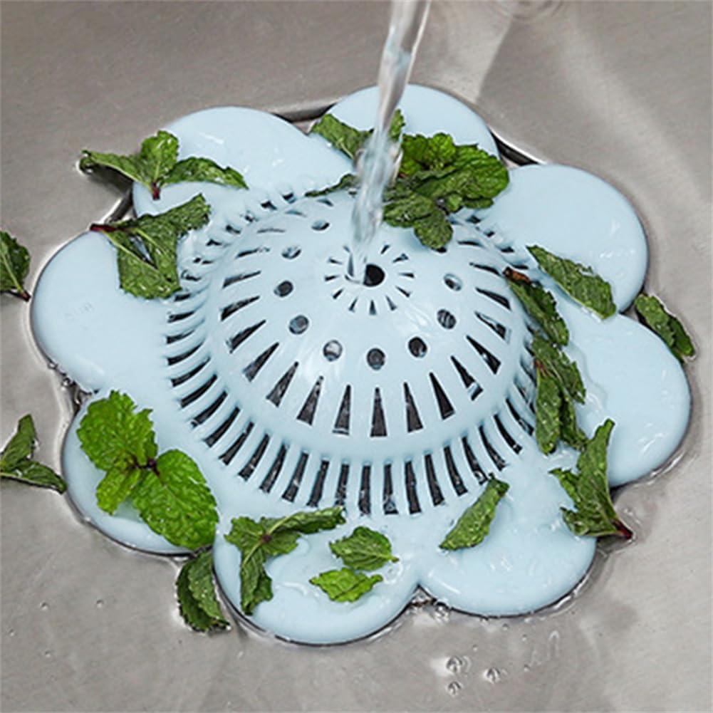 WELANGBN Hair Catcher Shower Drain Cover with Suction Cups White