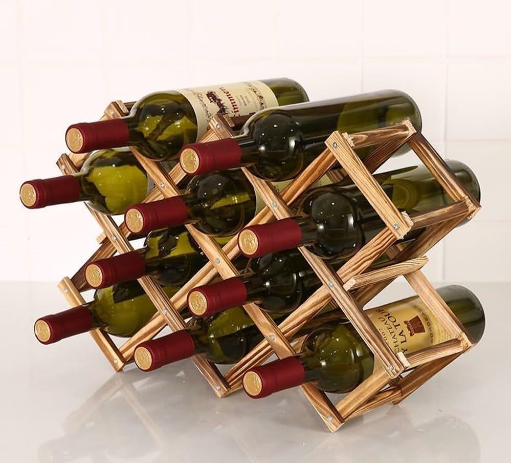 LoongZDD Foldable Wine Rack Organizer 1