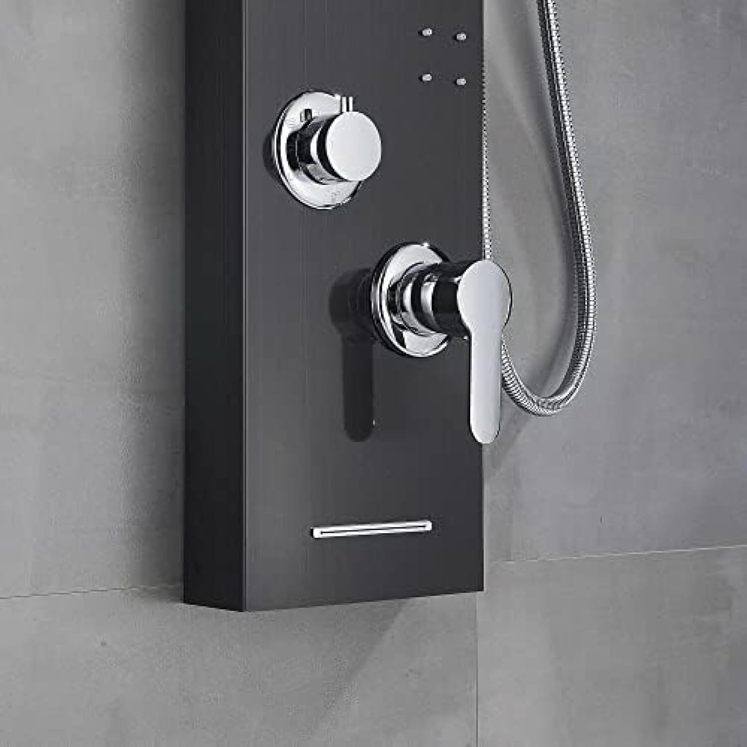TECKI LED Light Shower Panel With Massager Jets and Body System