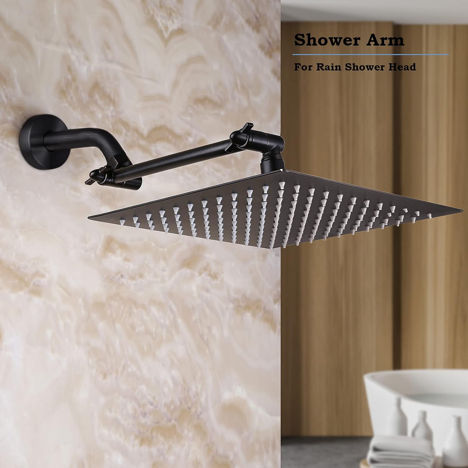 Adjustable Shower Arm Extension for Rain Shower Head