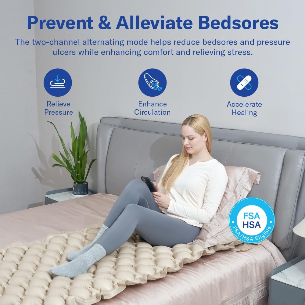 Alcedo Alternating Air Pressure Mattress Pad for Bed Sore Prevention 1