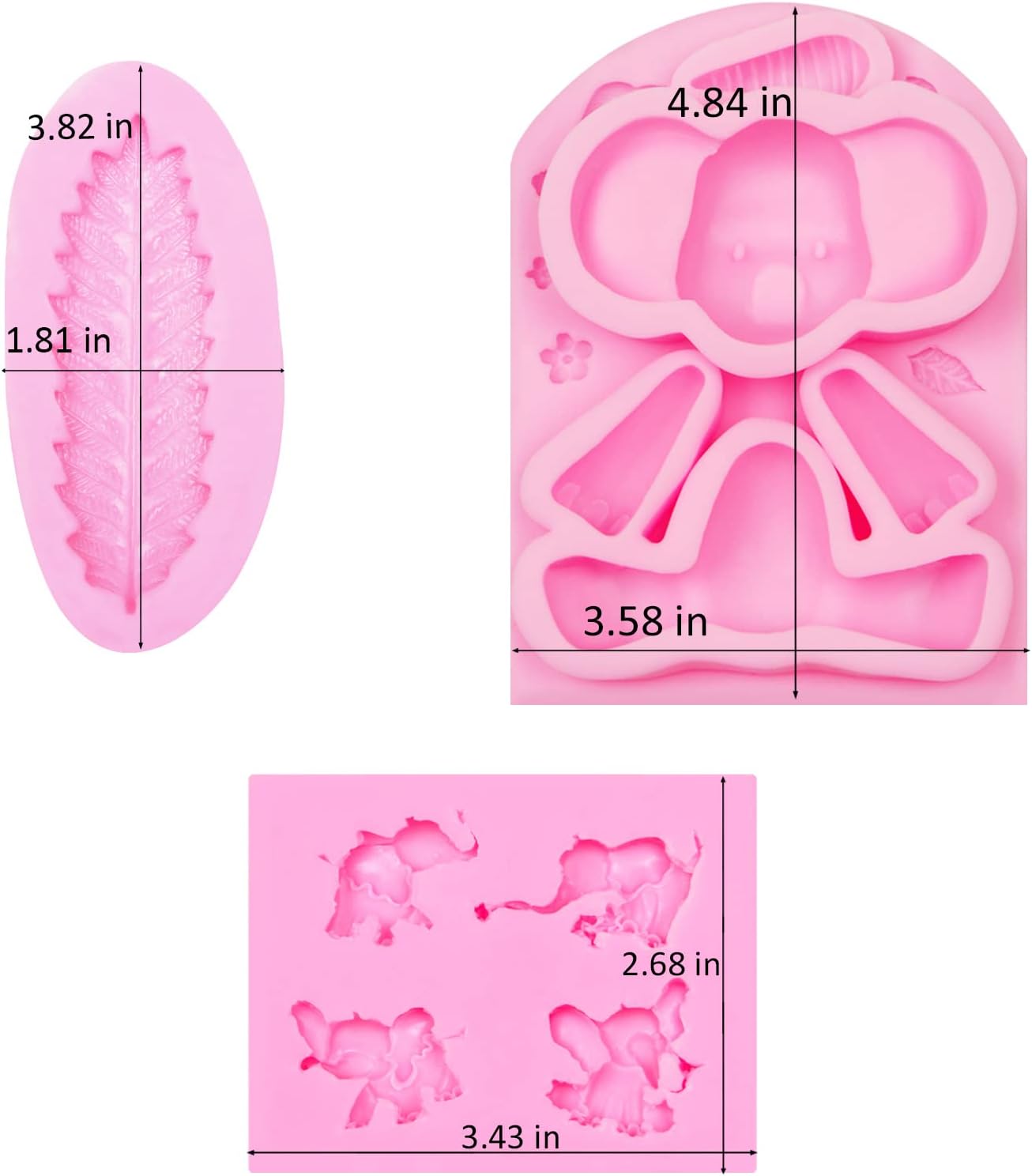 Muyulin Elephant Chocolate Mold Set 1