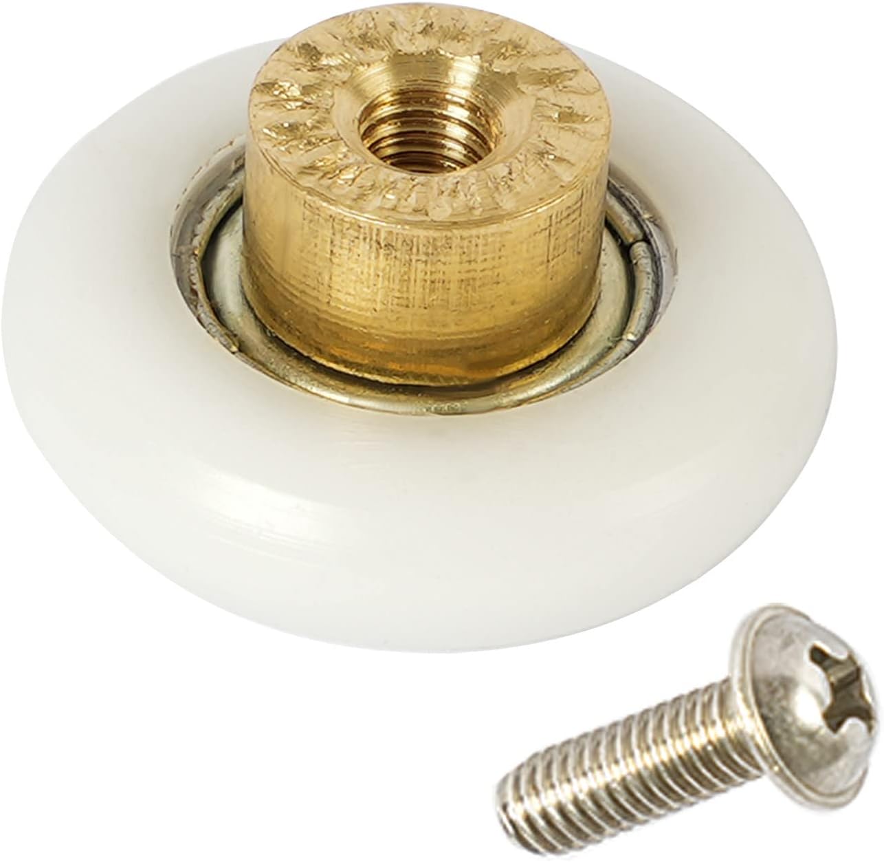 8pcs BrassPOM Shower Door Rollers 19mm Diameter Bathroom Replacement