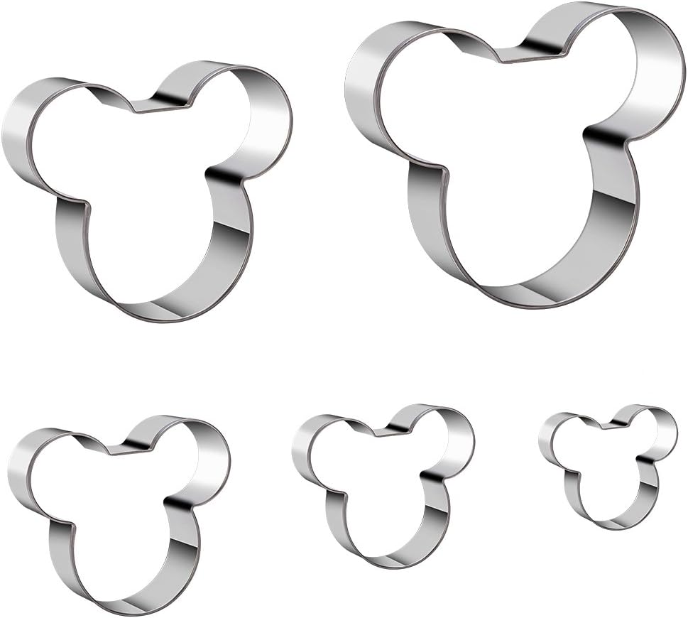 Tmflexe Mouse Cookie Cutters Pack of 5