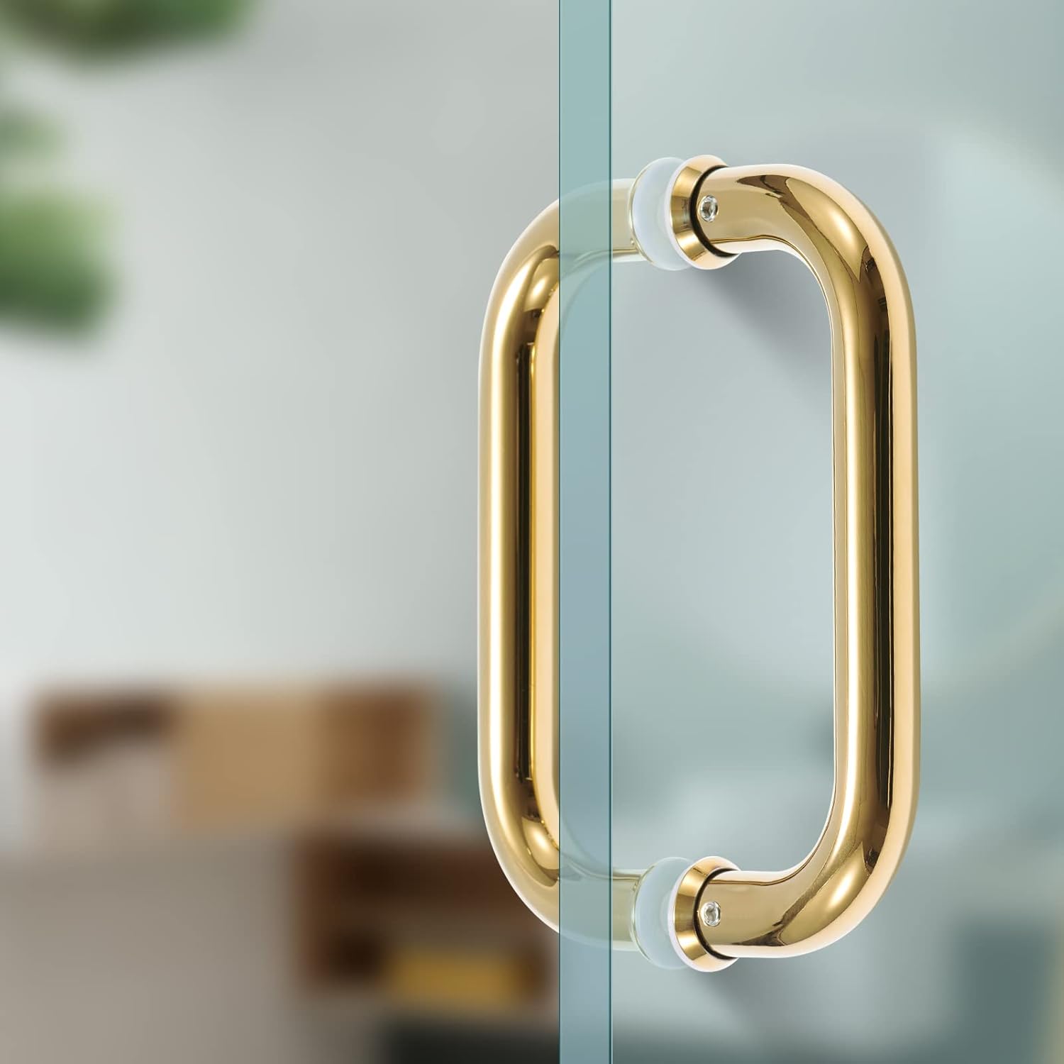 Ranbo 6 Back-to-Back Frameless Glass Shower Door Handle