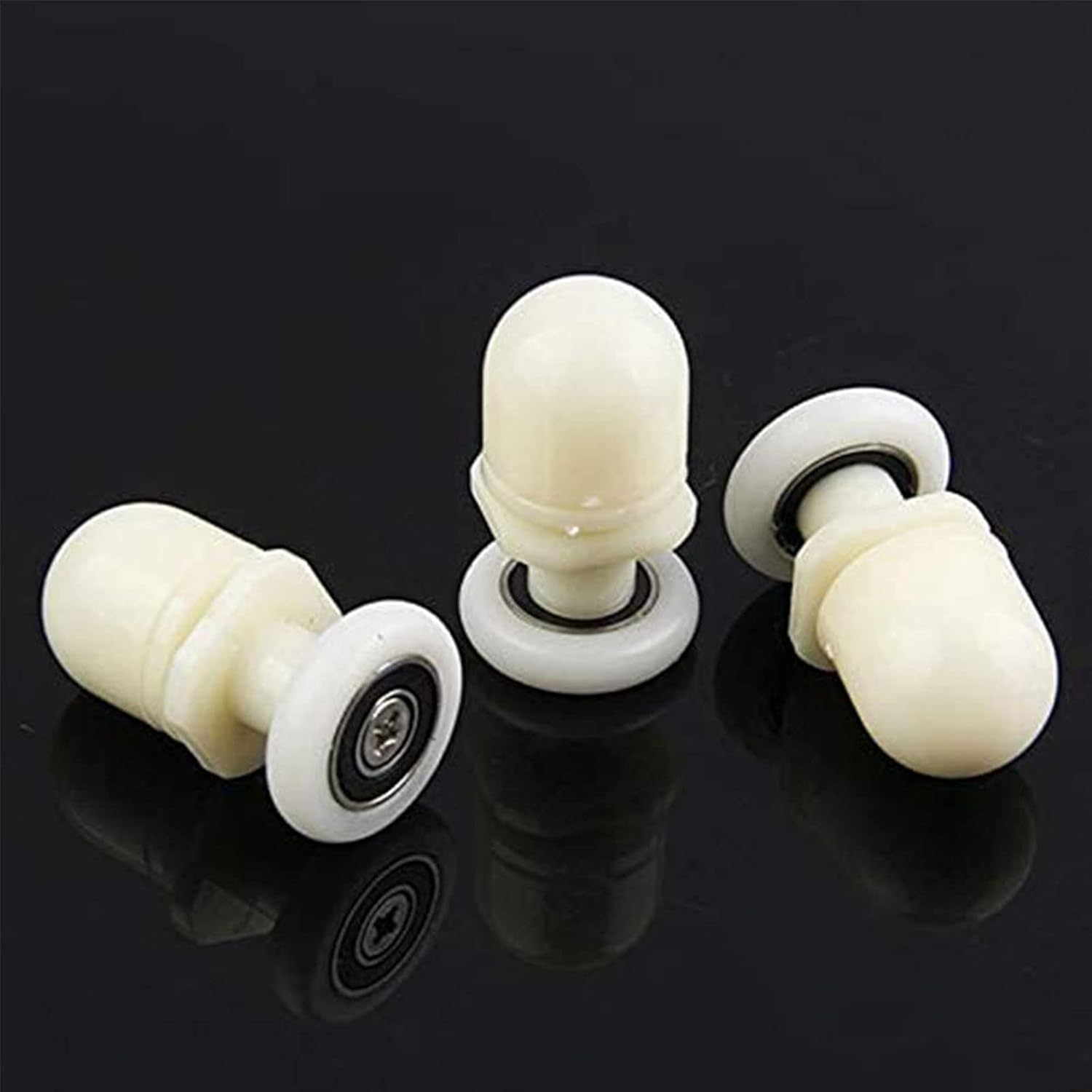 Qikuver 4PCS Shower Door Rollers Replacement 23MM