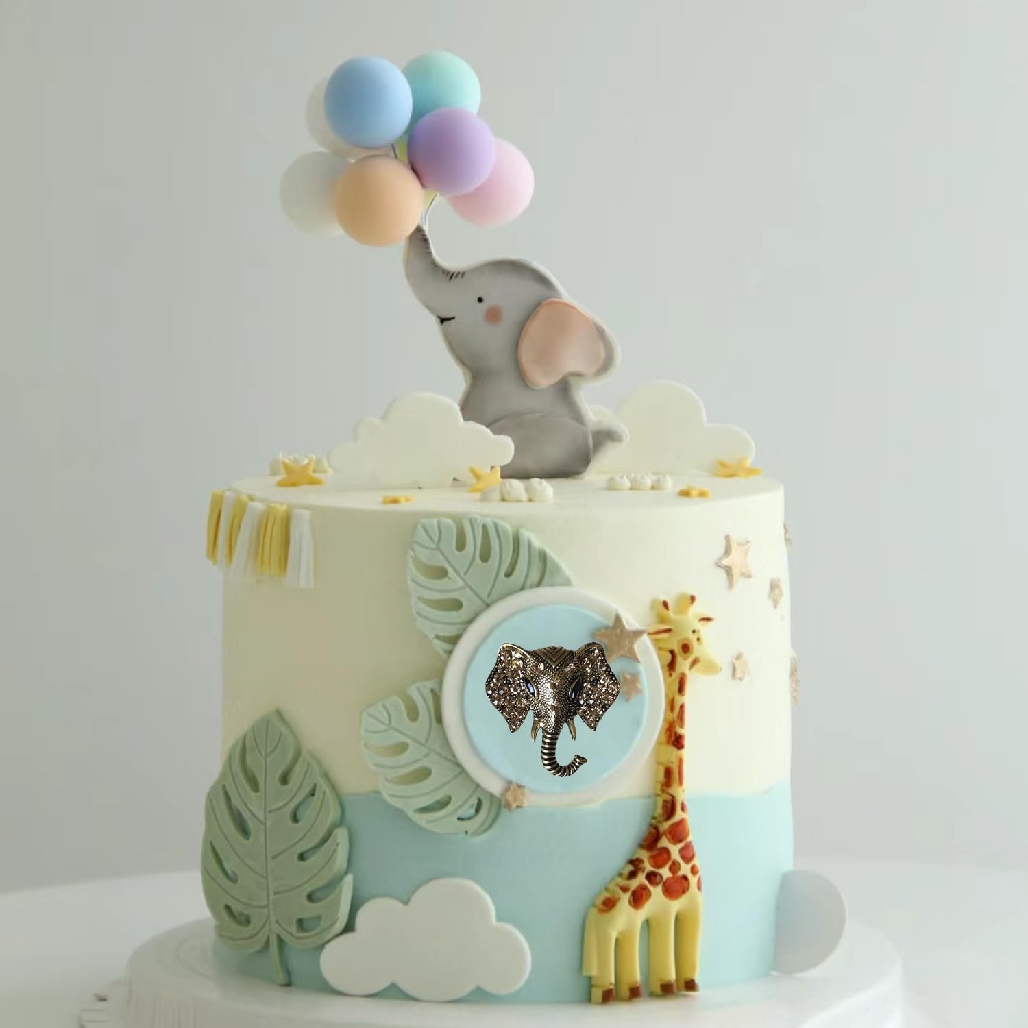 Elephant Head Silicone Fondant Mold for Cake Decoration