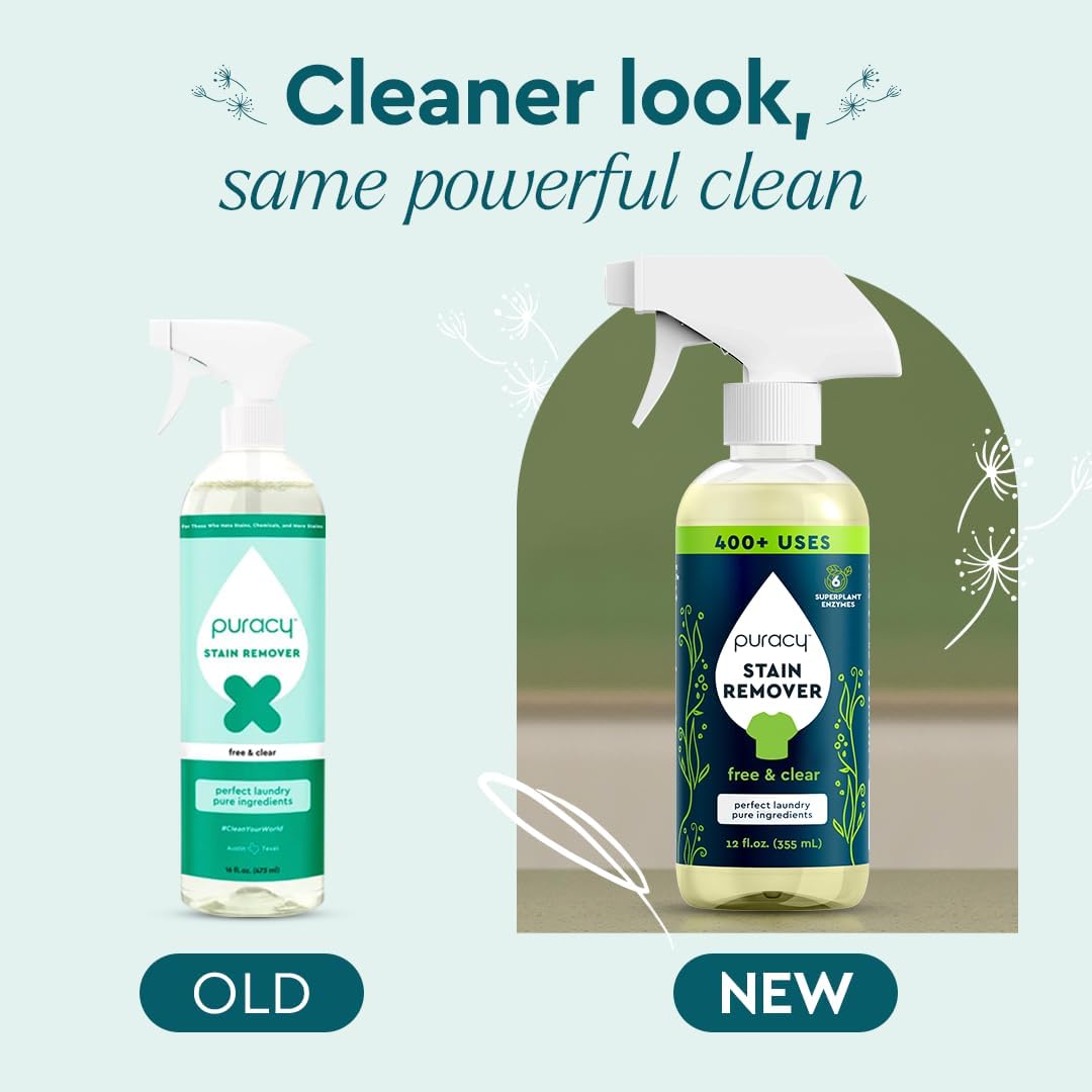 Puracy Stain Remover Spray - 12 oz Unscented