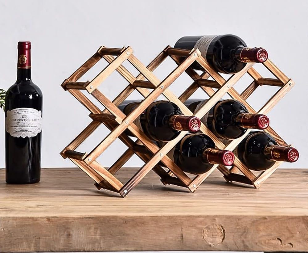 LoongZDD Foldable Wine Rack Organizer 1