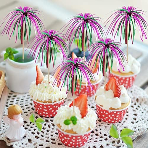BLUE TOP Frill Firework Cocktail Picks 200 PCS 9 Inch