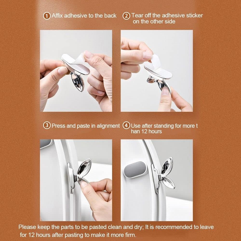 Gofidin Toilet Seat Lid Lifter with Adhesive - Rose Gold