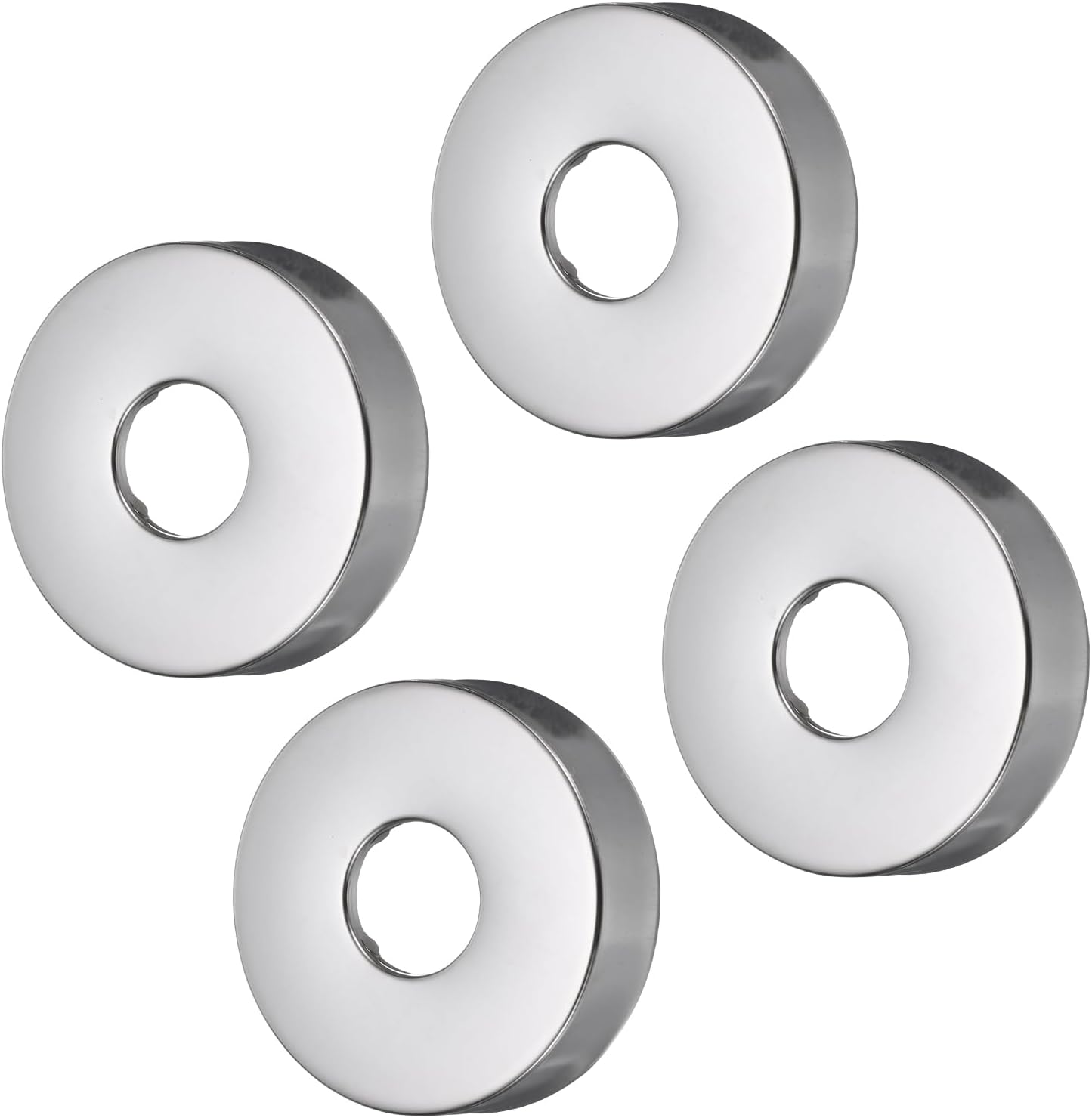 Uxcell 4pcs Stainless Steel Shower Flange Plate Set