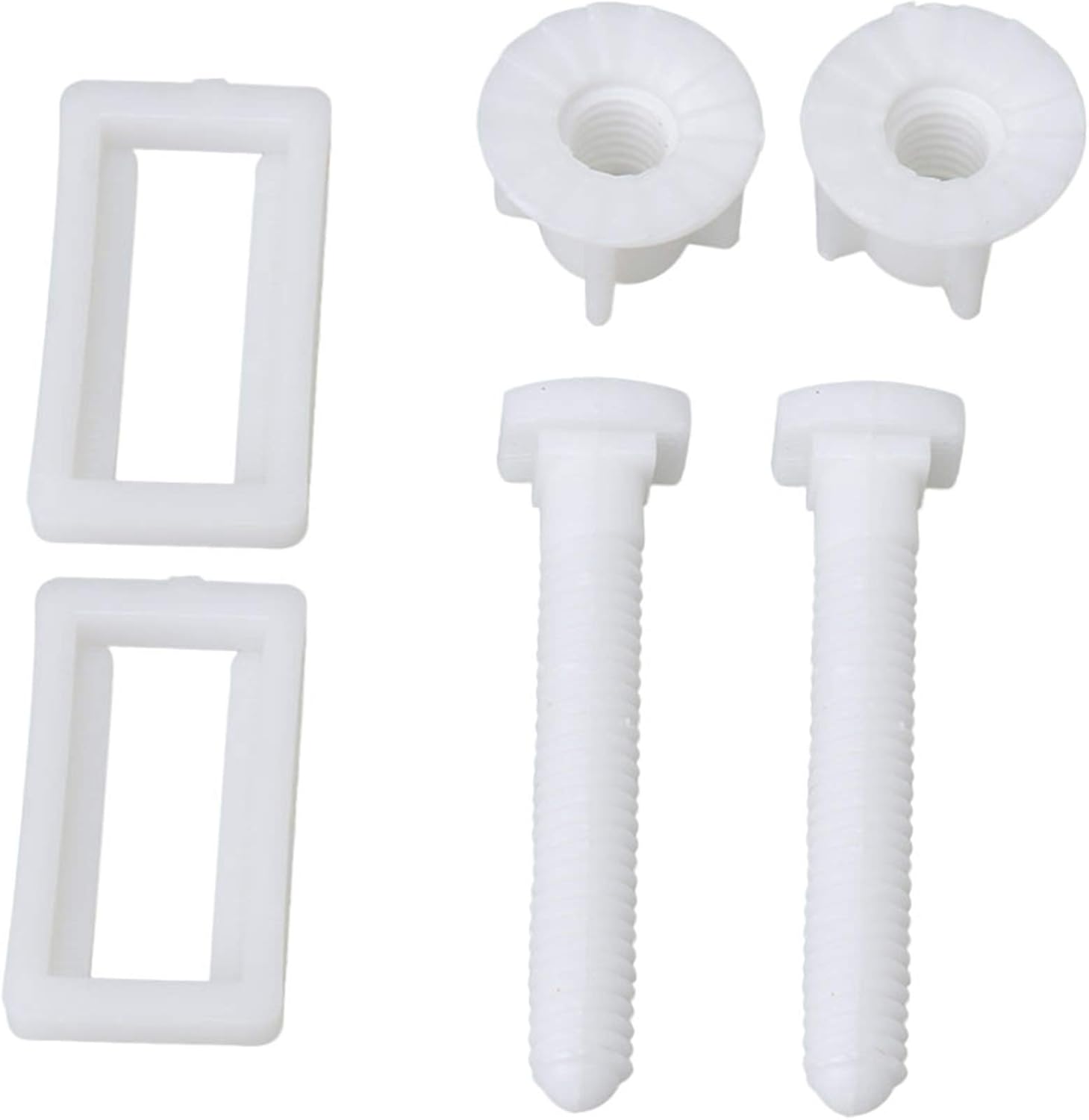 RDEXP Toilet Seat Hinge Bolts with Nuts Washers 2 Pairs