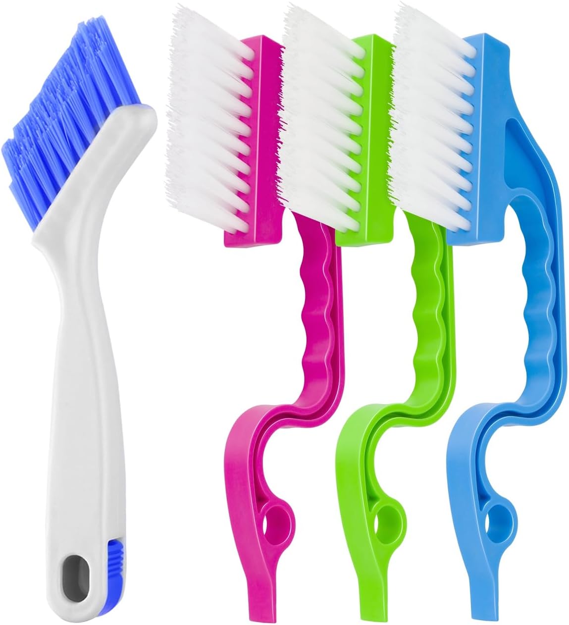 iFlyMars 4pcs Gap Cleaning Brush Set Silvery White