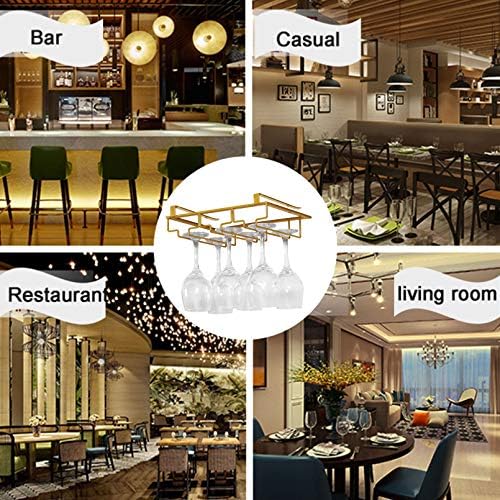 Modern Metal Wine Glass Rack - Multi-Function Storage Organizer