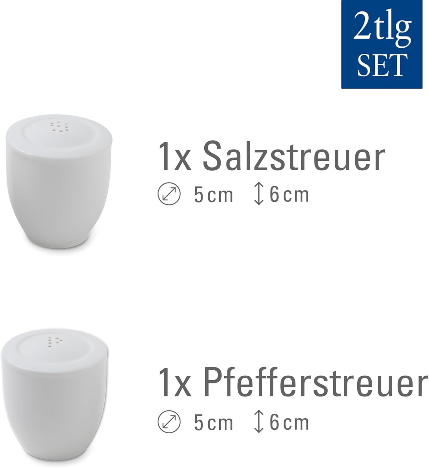 Villeroy Boch For Me Salt Pepper Set 2oz